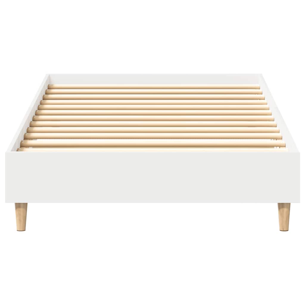 Cadre de lit sans matelas blanc 100x200 cm bois d'ingénierie - XIOS