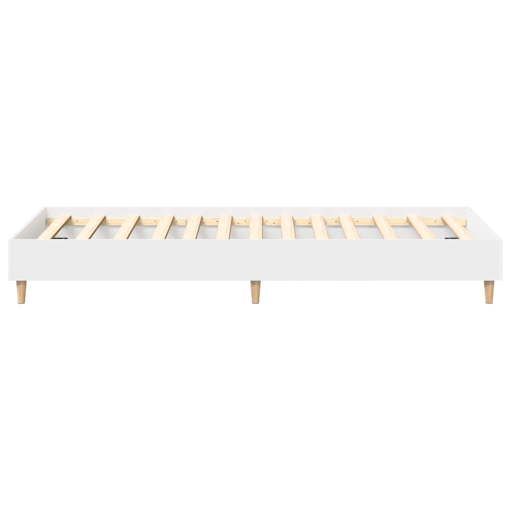 Cadre de lit sans matelas blanc 100x200 cm bois d'ingénierie - XIOS