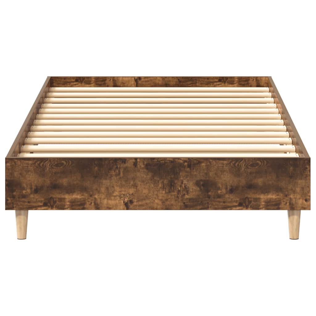 Cadre de lit sans matelas chêne fumé 100x200 cm bois ingénierie - XIOS