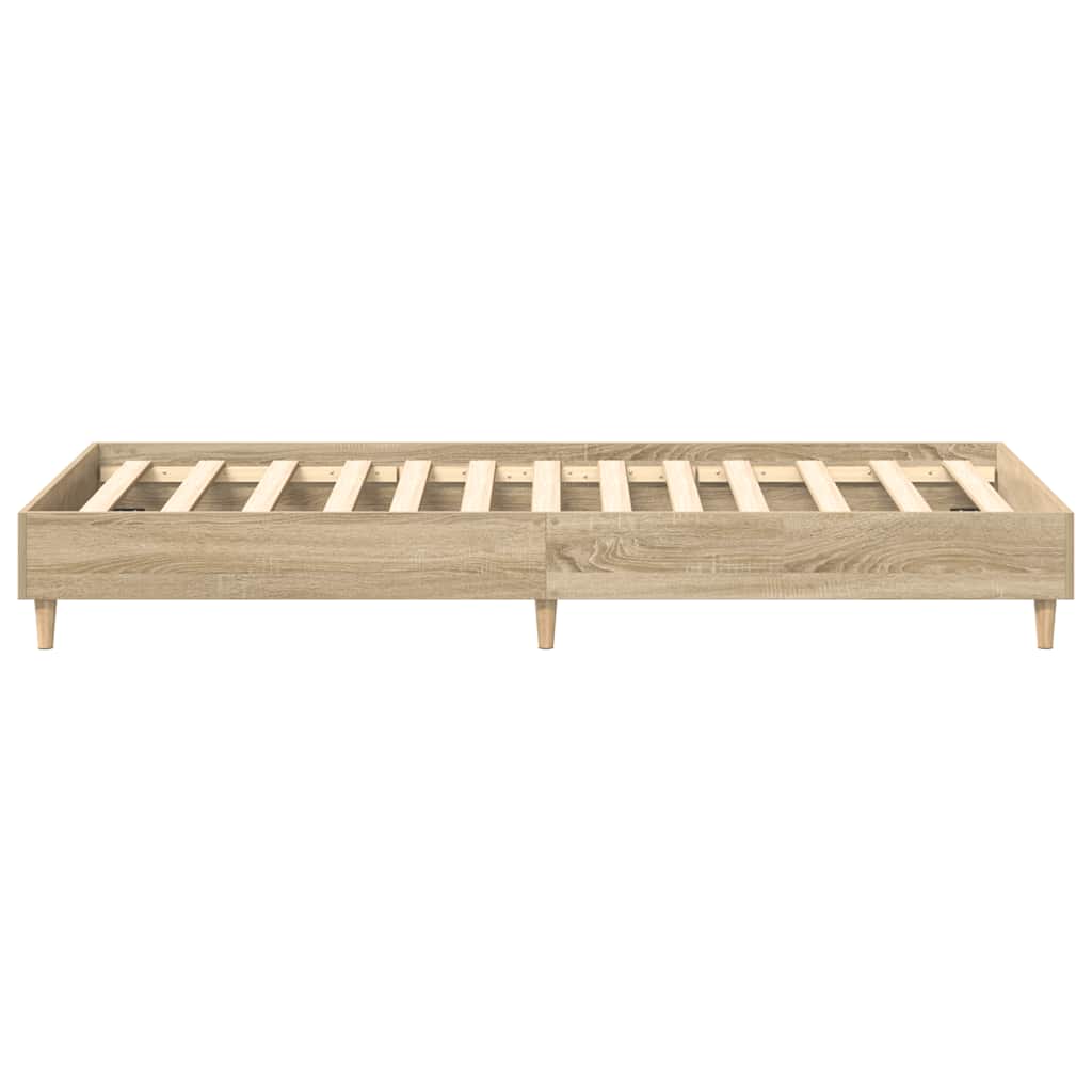 Cadre de lit sans matelas chêne sonoma 90x200 cm