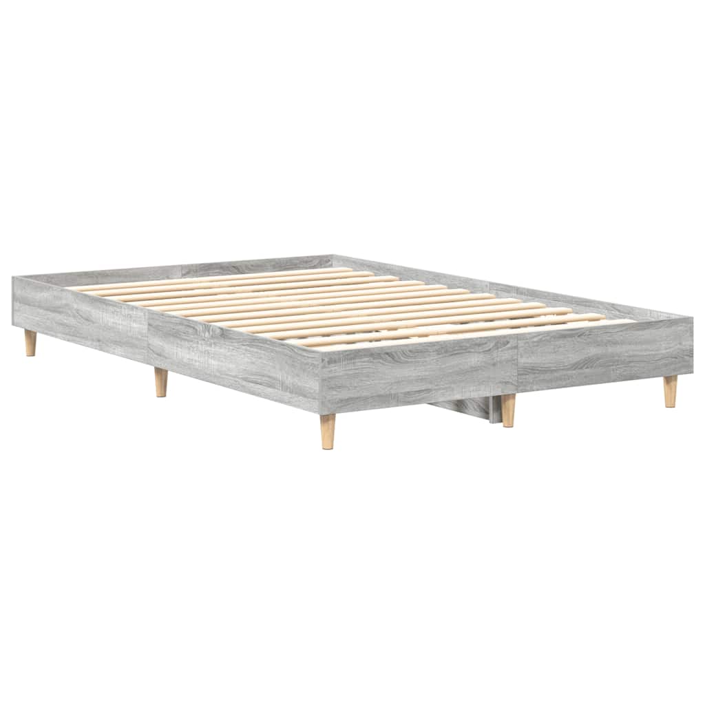 Cadre de lit sans matelas sonoma gris 140x190 cm - XIOS