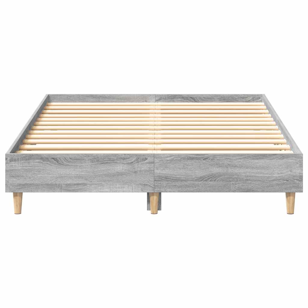 Cadre de lit sans matelas sonoma gris 140x190 cm - XIOS