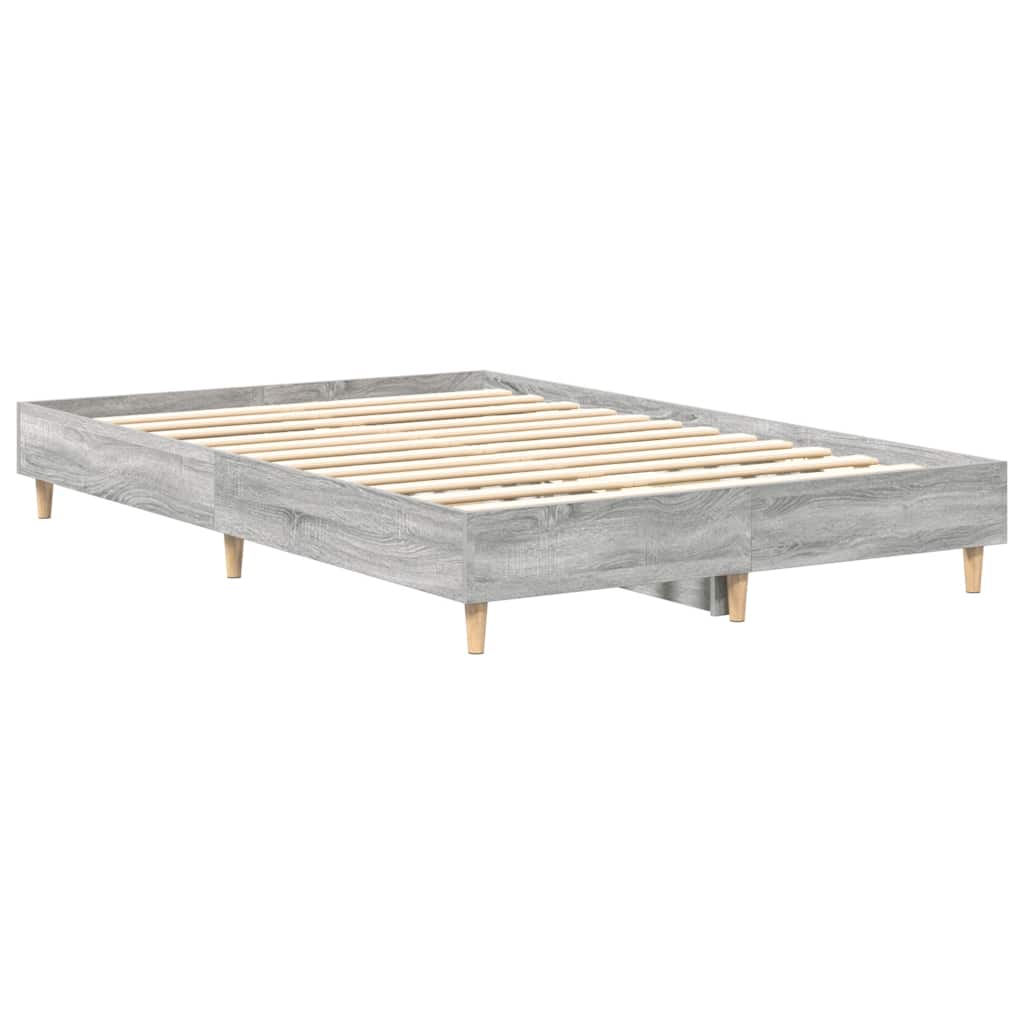 Cadre de lit sans matelas sonoma gris 140x190 cm - XIOS