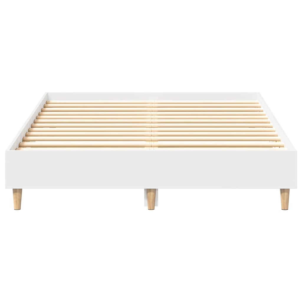 Cadre de lit sans matelas blanc 135x190 cm bois d'ingénierie - XIOS