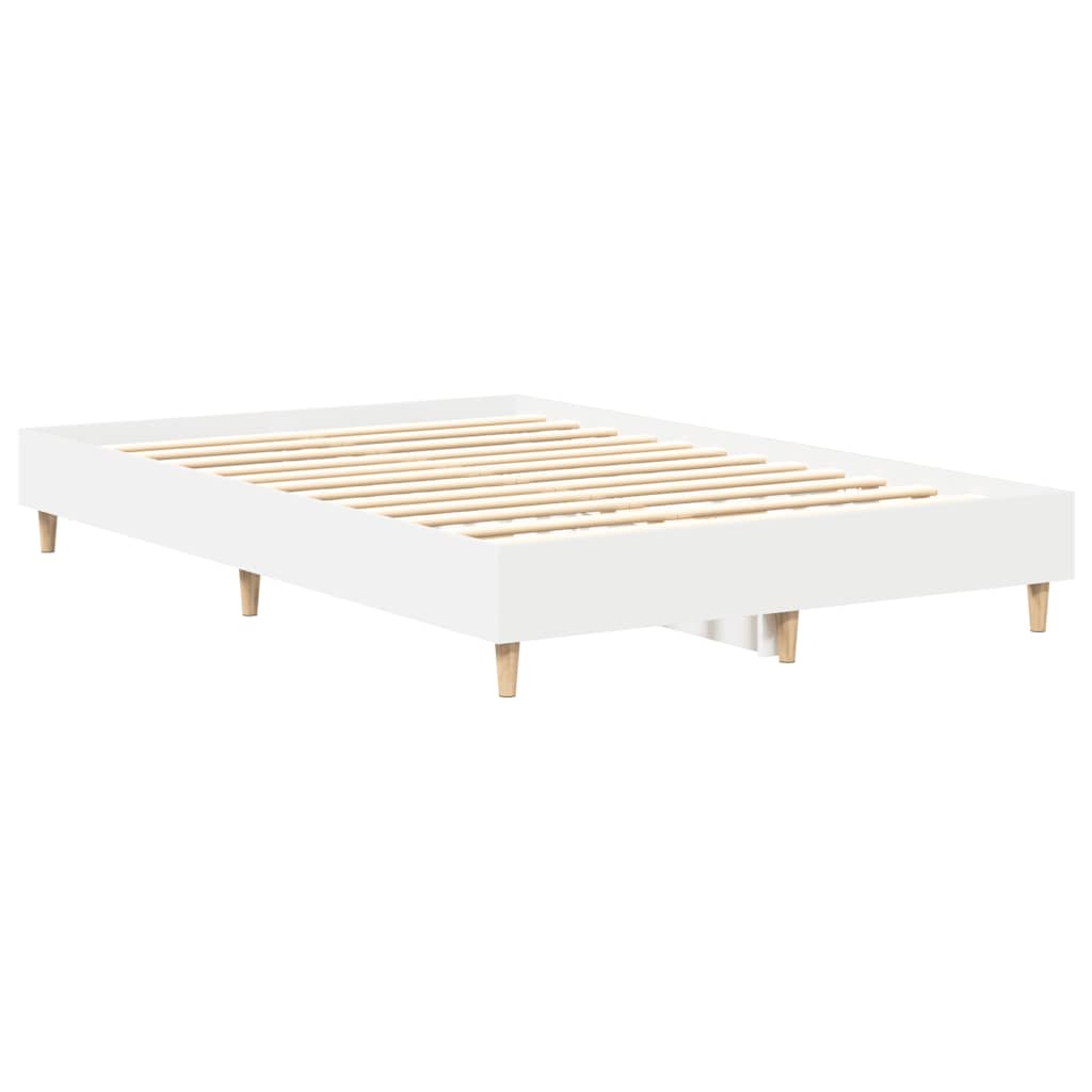 Cadre de lit sans matelas blanc 120x190 cm bois d'ingénierie - XIOS