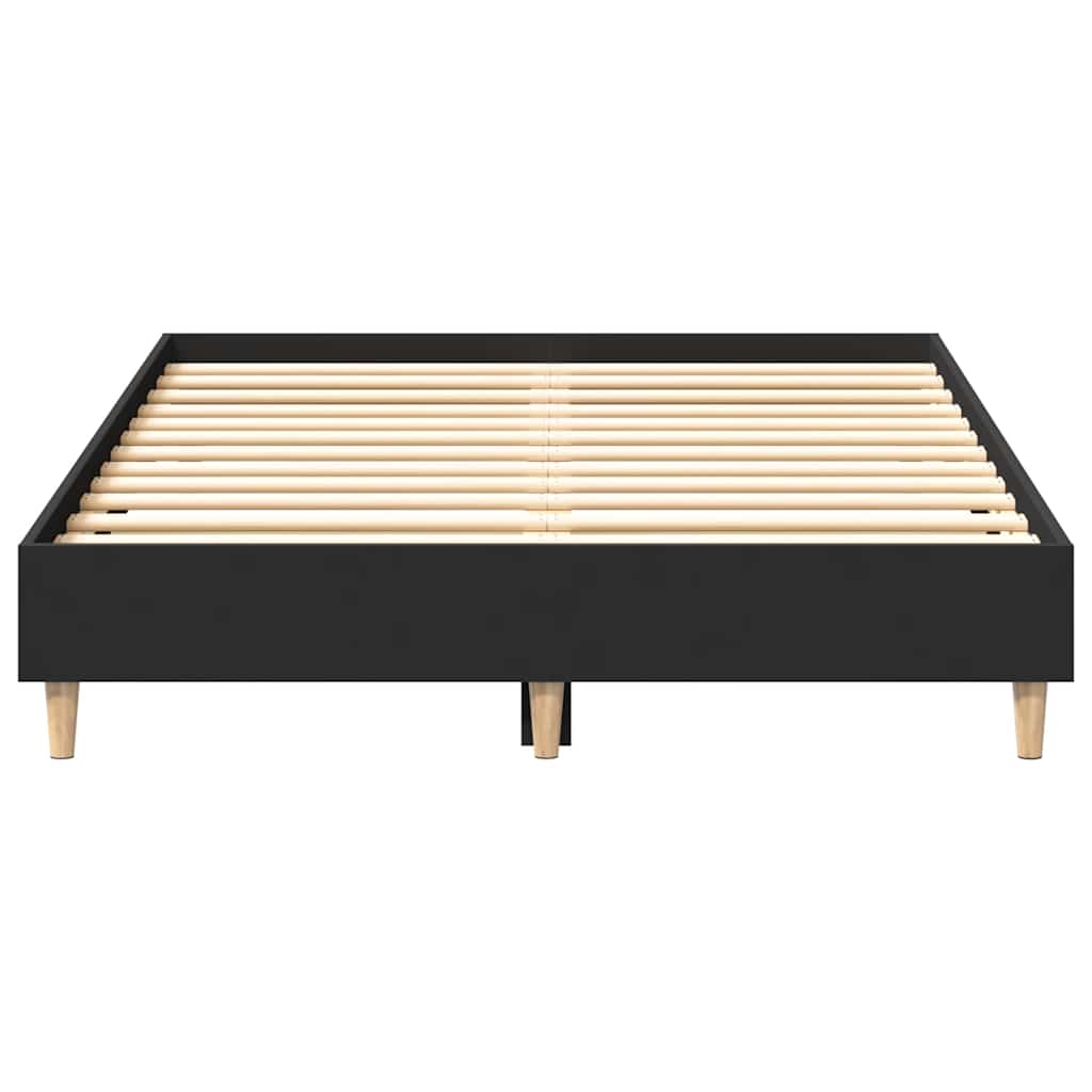 Cadre de lit sans matelas noir 120x190 cm bois d'ingénierie - XIOS