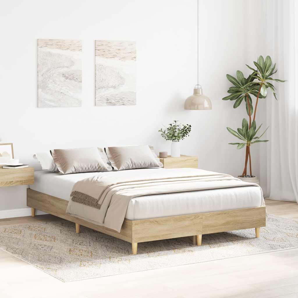 Cadre de lit sans matelas chêne sonoma 120x190 cm - XIOS