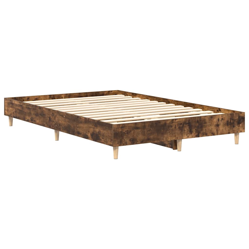 Cadre de lit sans matelas chêne fumé 120x190 cm bois ingénierie - XIOS