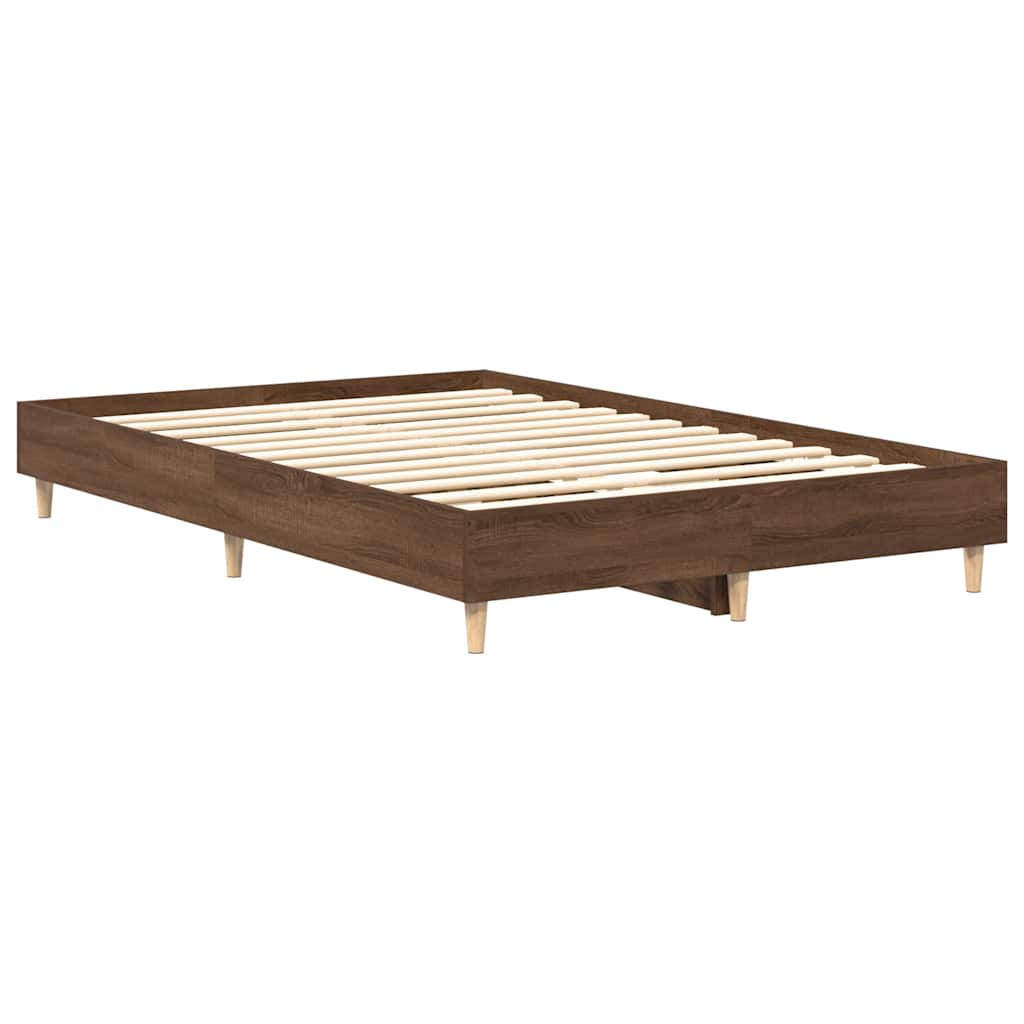 Cadre de lit sans matelas chêne marron 120x190 cm - XIOS