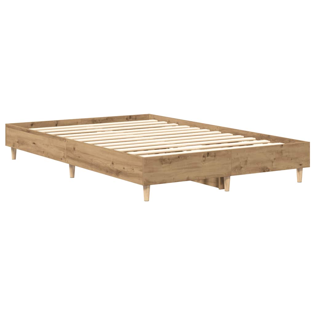 Cadre de lit sans matelas chêne artisanal 120x190 cm - XIOS