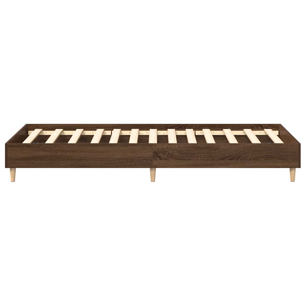 Cadre de lit sans matelas chêne marron 90x190cm bois ingénierie - XIOS