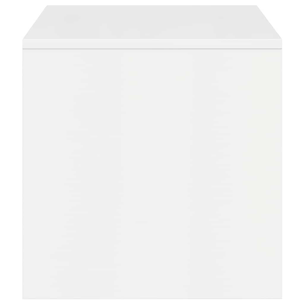 Meuble TV Blanc brillant 100 x 40 x 40 cm Aggloméré - XIOS