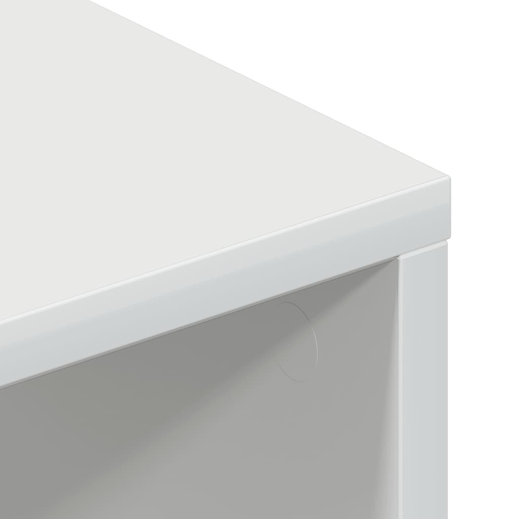 Meuble TV Blanc brillant 100 x 40 x 40 cm Aggloméré - XIOS