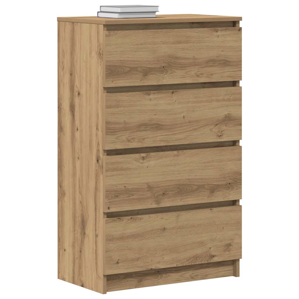 Buffet chêne artisanal 60x35x98,5 cm bois d'ingénierie - XIOS