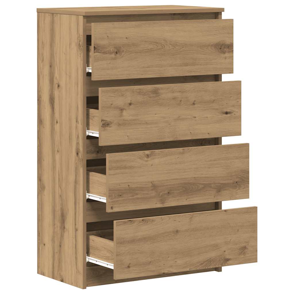 Buffet chêne artisanal 60x35x98,5 cm bois d'ingénierie - XIOS