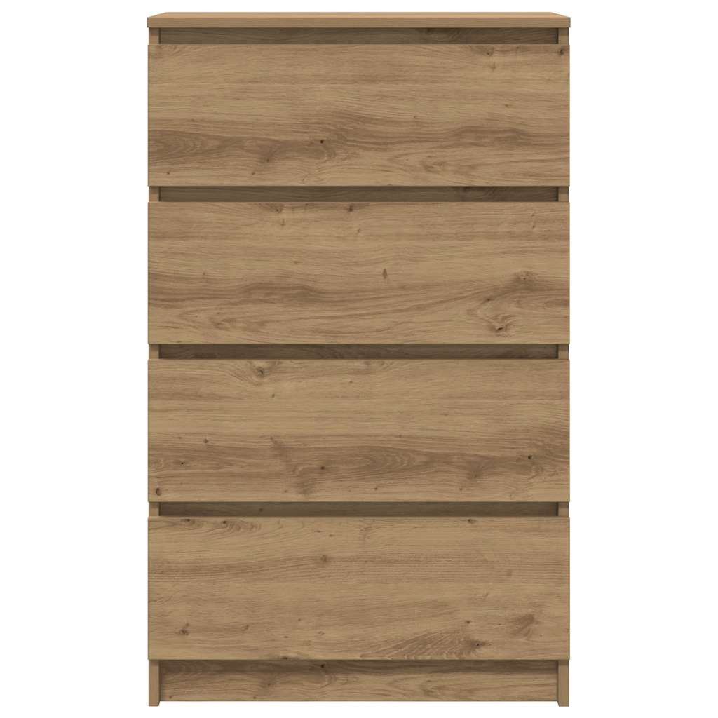 Buffet chêne artisanal 60x35x98,5 cm bois d'ingénierie - XIOS