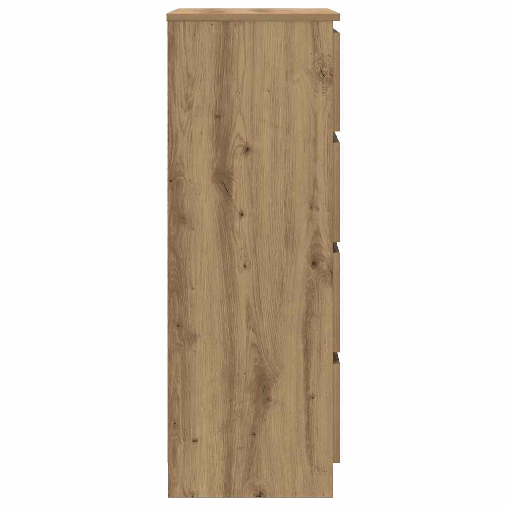 Buffet chêne artisanal 60x35x98,5 cm bois d'ingénierie - XIOS