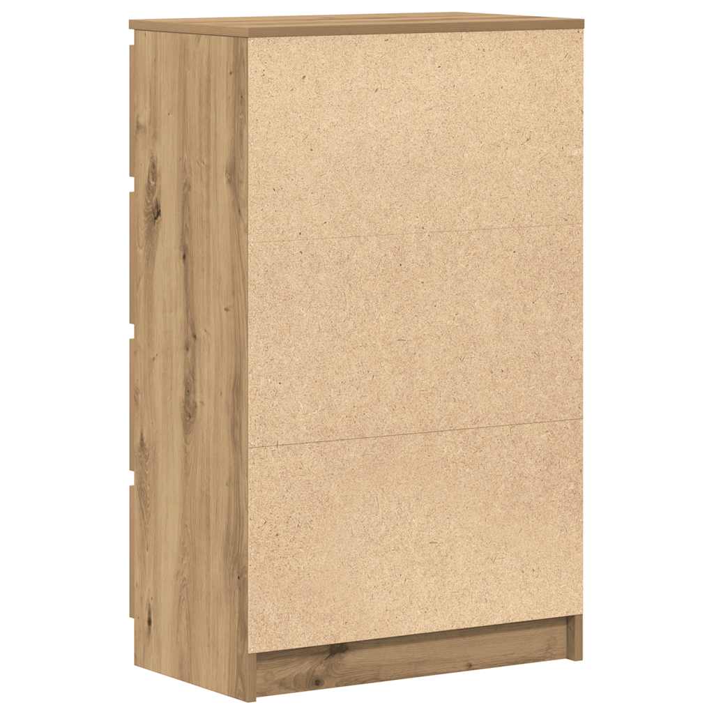 Buffet chêne artisanal 60x35x98,5 cm bois d'ingénierie - XIOS