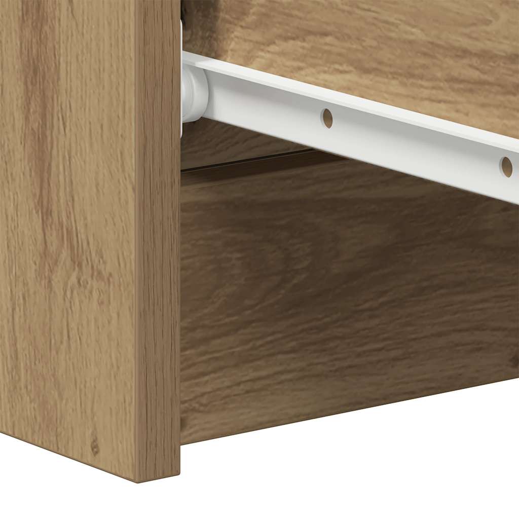 Buffet chêne artisanal 60x35x98,5 cm bois d'ingénierie - XIOS
