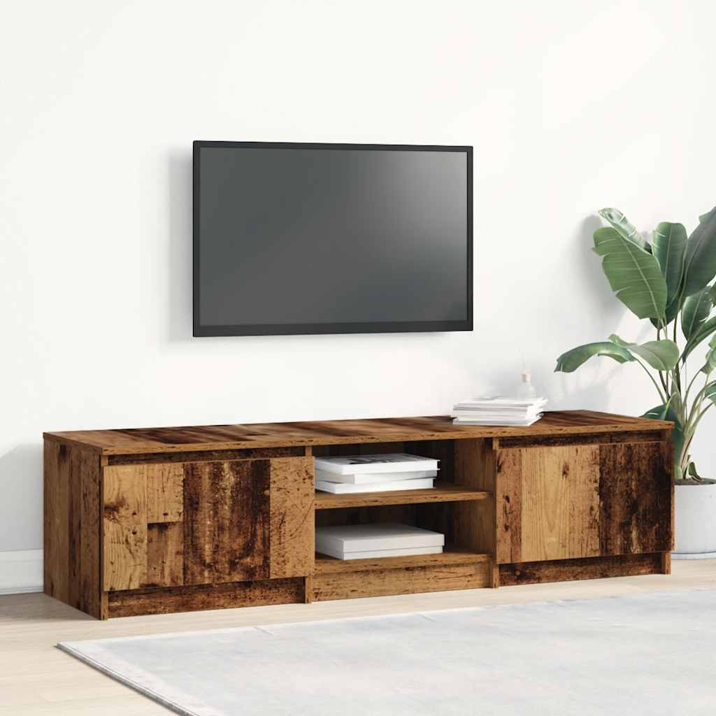 Meuble TV en bois ancien 140x40x36 cm bois d'ingénierie - XIOS