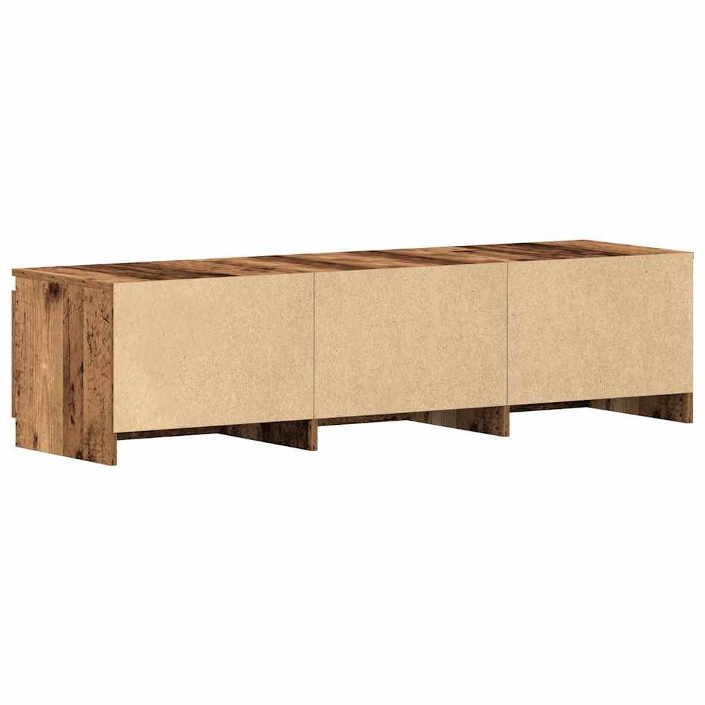 Meuble TV en bois ancien 140x40x36 cm bois d'ingénierie - XIOS