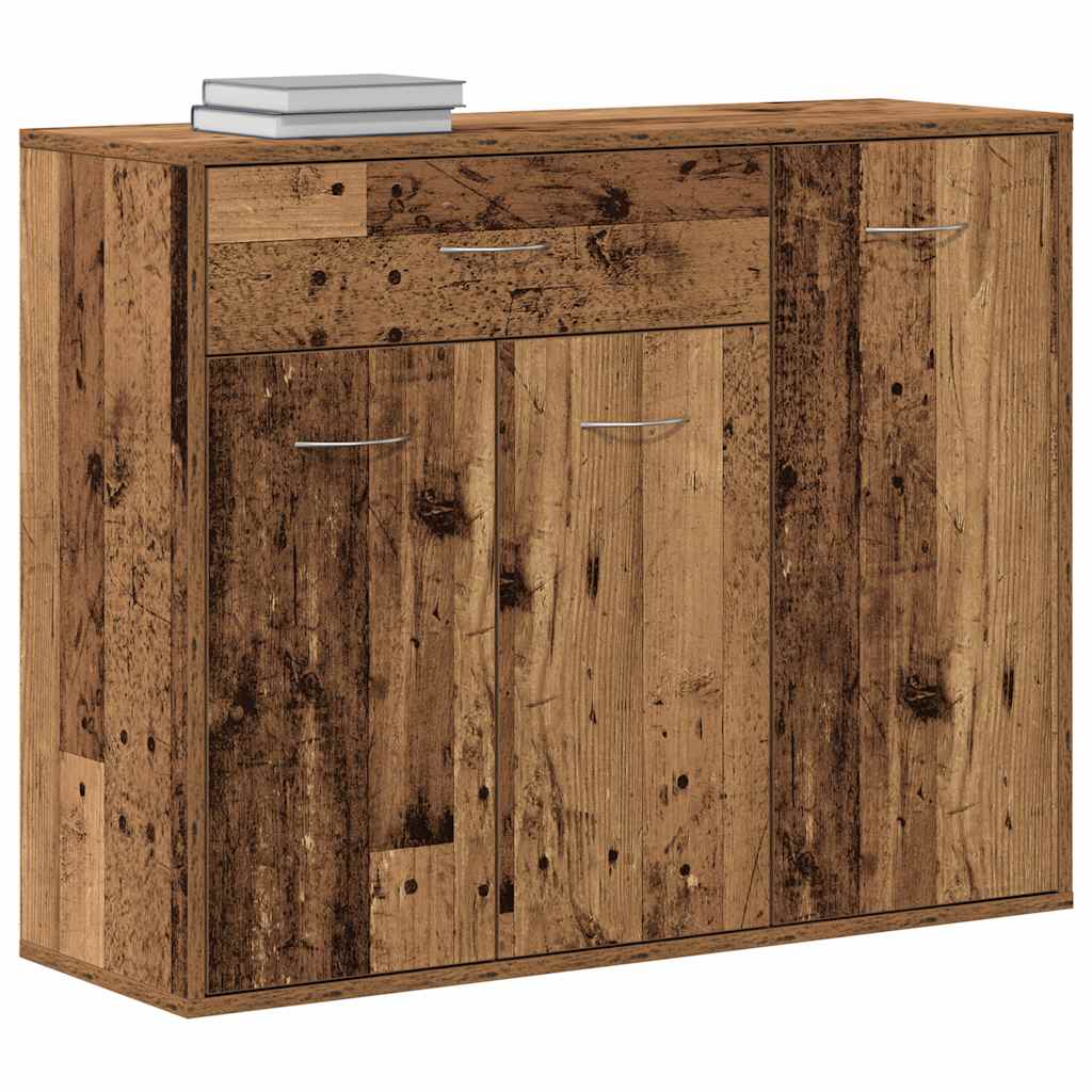 Buffet vieux bois 88x30x70 cm bois d'ingénierie - XIOS