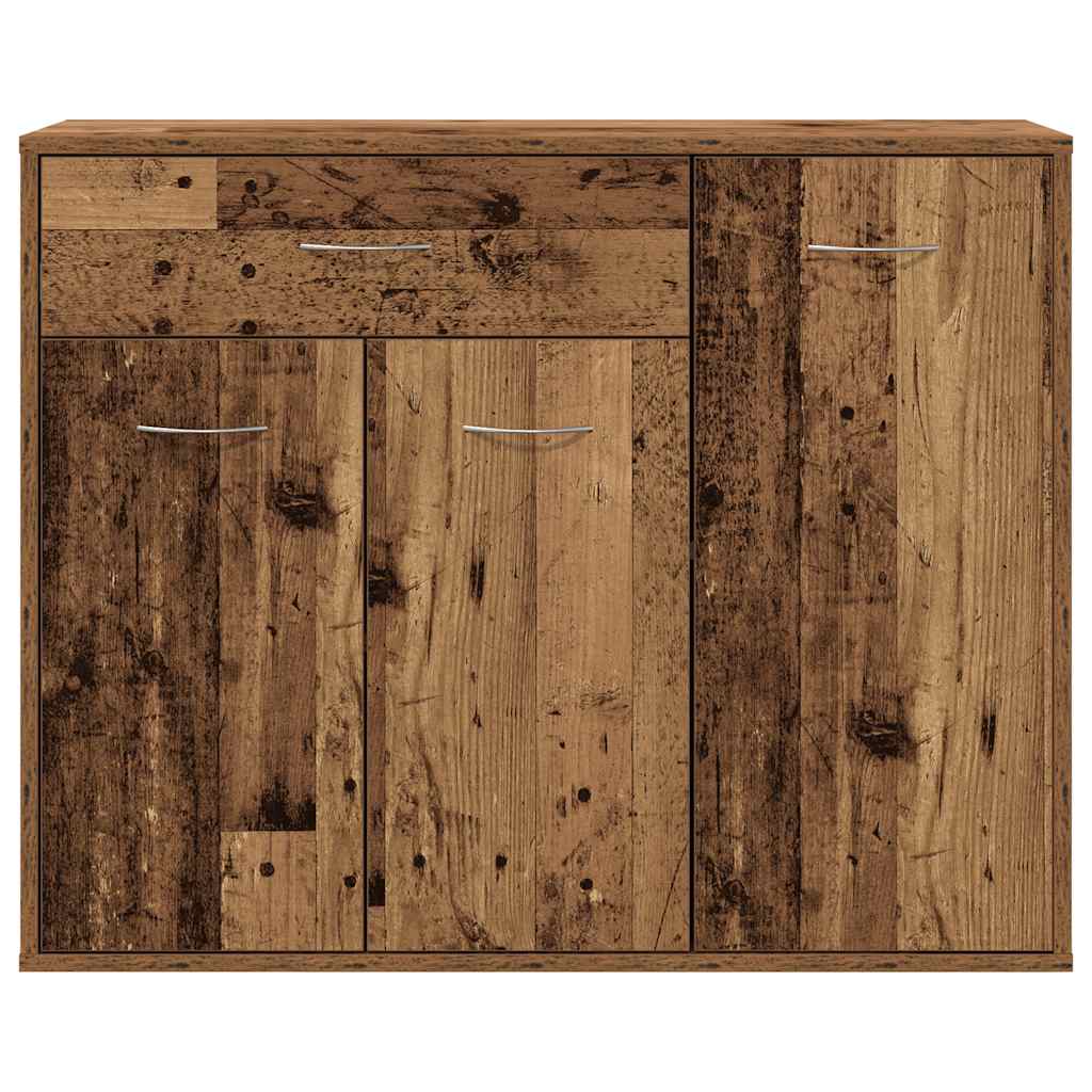 Buffet vieux bois 88x30x70 cm bois d'ingénierie - XIOS