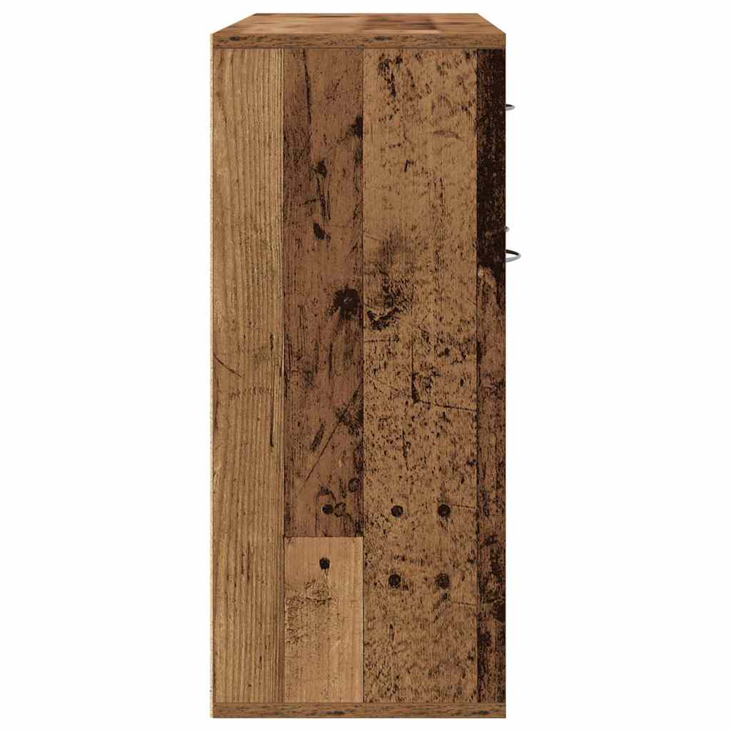 Buffet vieux bois 88x30x70 cm bois d'ingénierie - XIOS