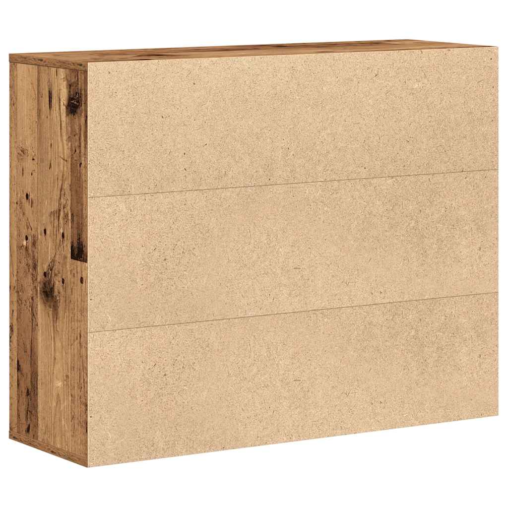 Buffet vieux bois 88x30x70 cm bois d'ingénierie - XIOS