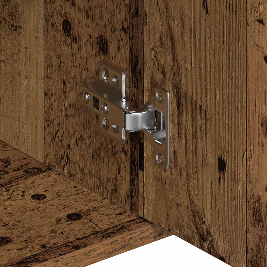 Buffet vieux bois 88x30x70 cm bois d'ingénierie - XIOS