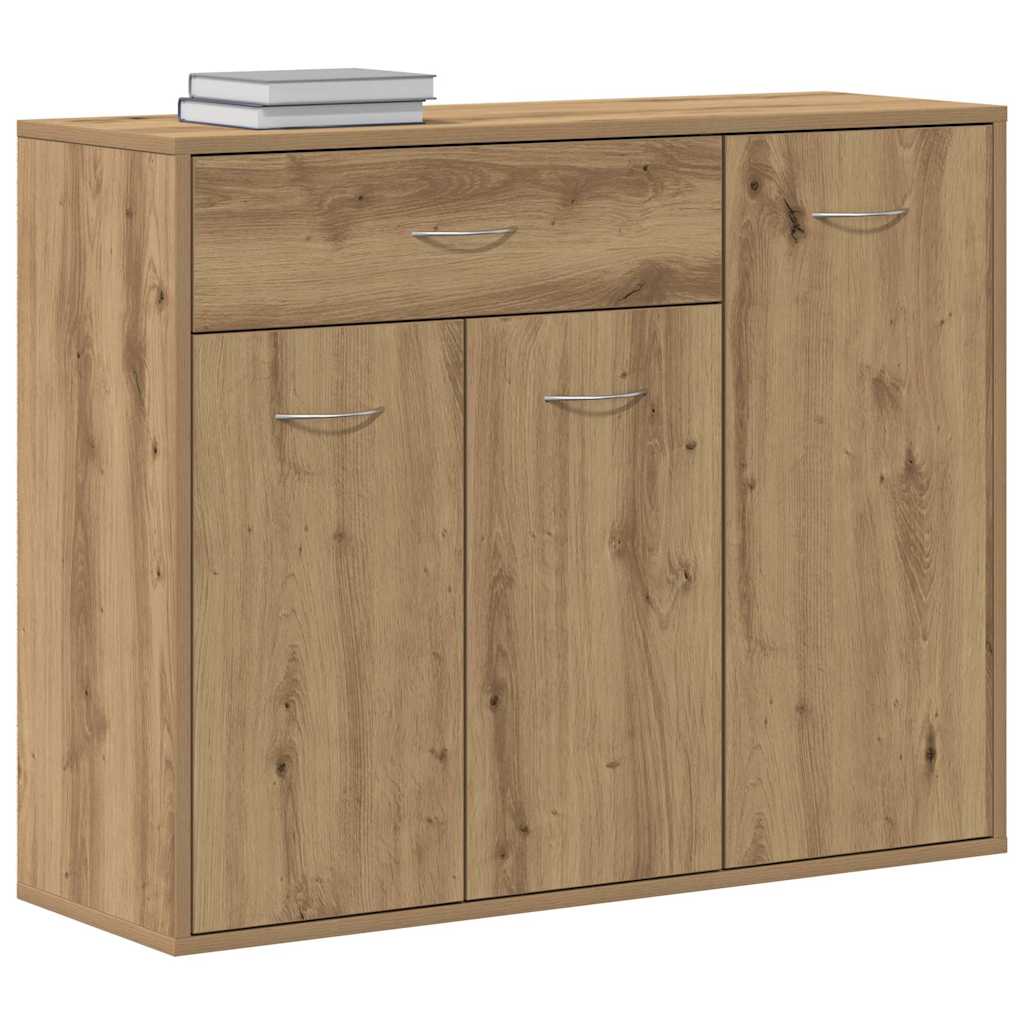 Buffet chêne artisanal 88x30x70 cm bois d'ingénierie - XIOS