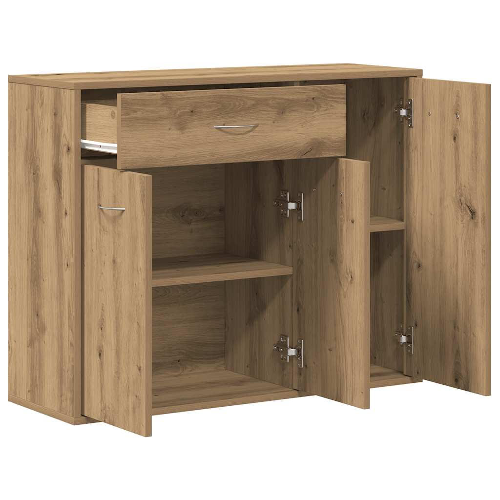 Buffet chêne artisanal 88x30x70 cm bois d'ingénierie - XIOS