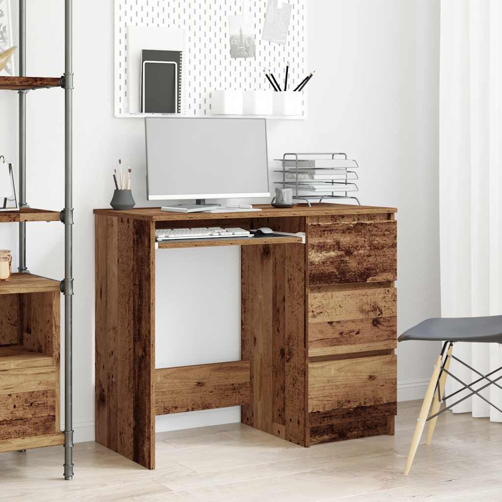 Bureau vieux bois 90x45x76 cm bois d'ingénierie Bureaux vidaXL