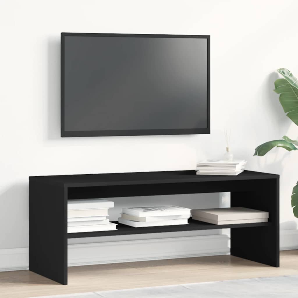 Meuble TV Noir 100 x 40 x 40 cm Aggloméré - XIOS
