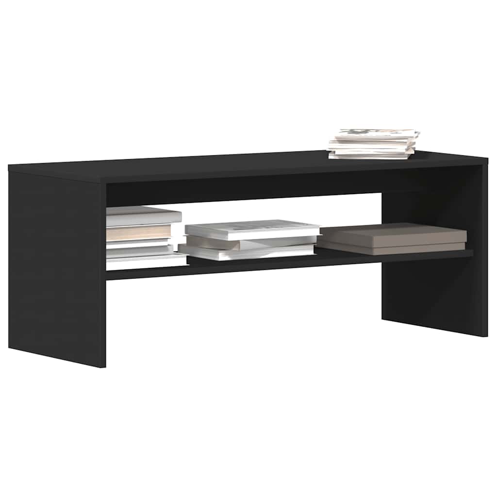 Meuble TV Noir 100 x 40 x 40 cm Aggloméré - XIOS