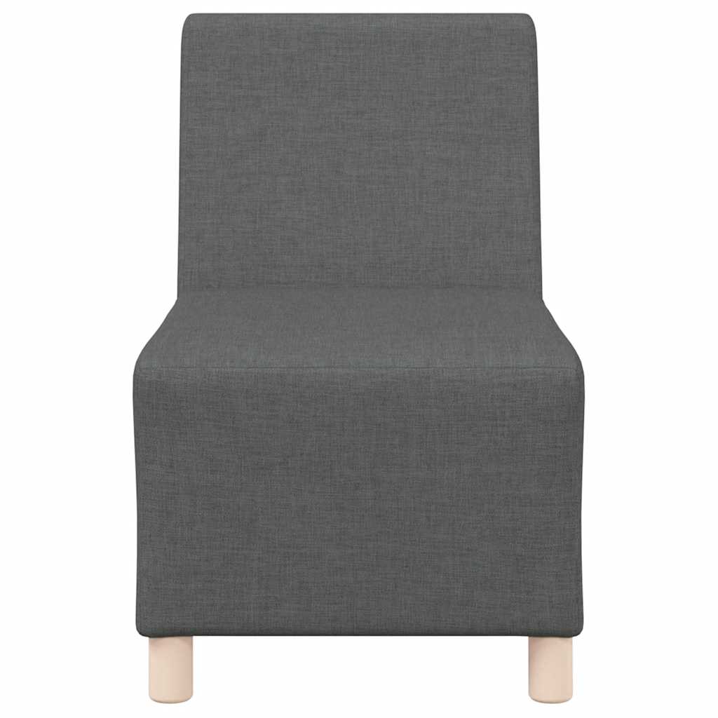 Canapé modulaire sans accoudoirs Gris foncé 55 cm Tissu - XIOS