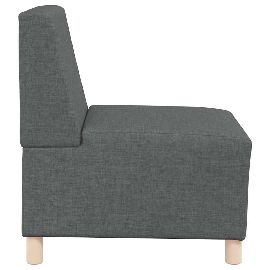 Canapé modulaire sans accoudoirs Gris foncé 55 cm Tissu - XIOS