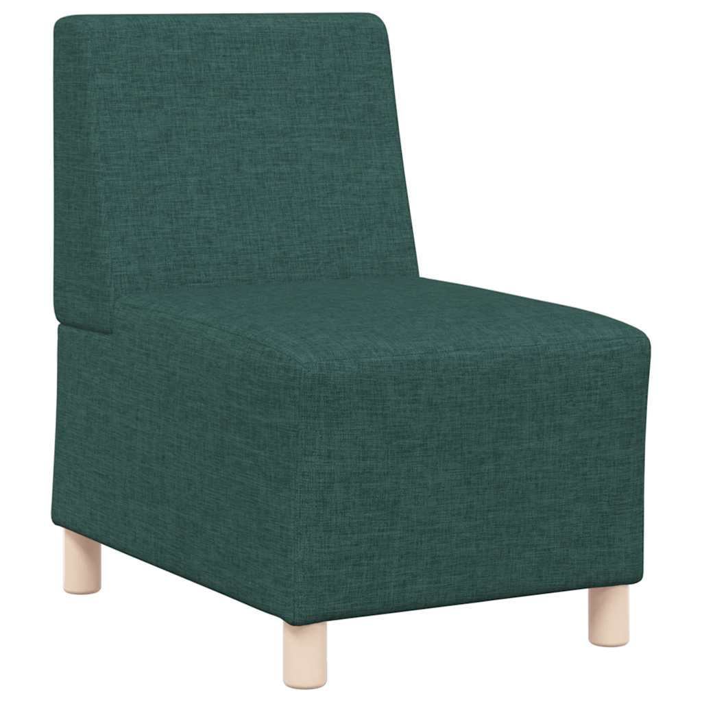 Canapé modulaire sans accoudoirs Vert foncé 55 cm Tissu - XIOS