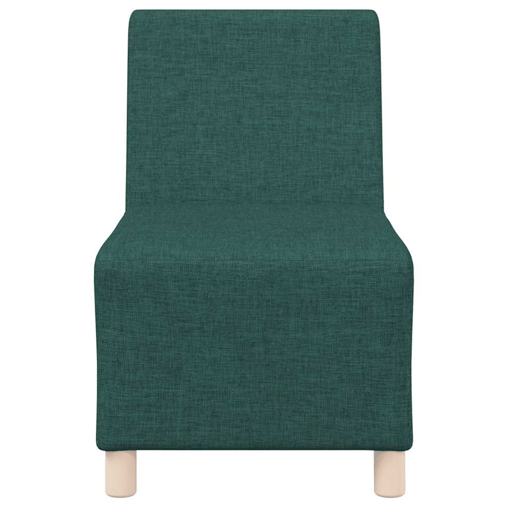 Canapé modulaire sans accoudoirs Vert foncé 55 cm Tissu - XIOS