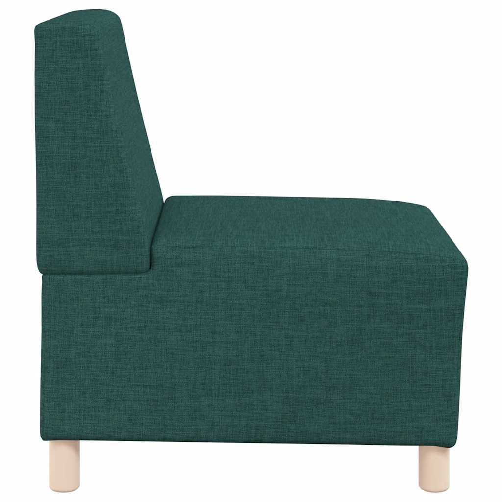 Canapé modulaire sans accoudoirs Vert foncé 55 cm Tissu - XIOS