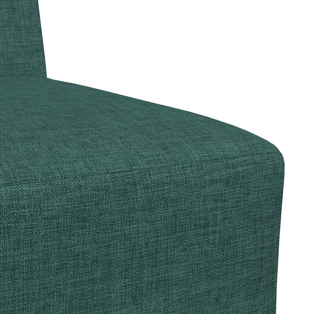 Canapé modulaire sans accoudoirs Vert foncé 55 cm Tissu - XIOS