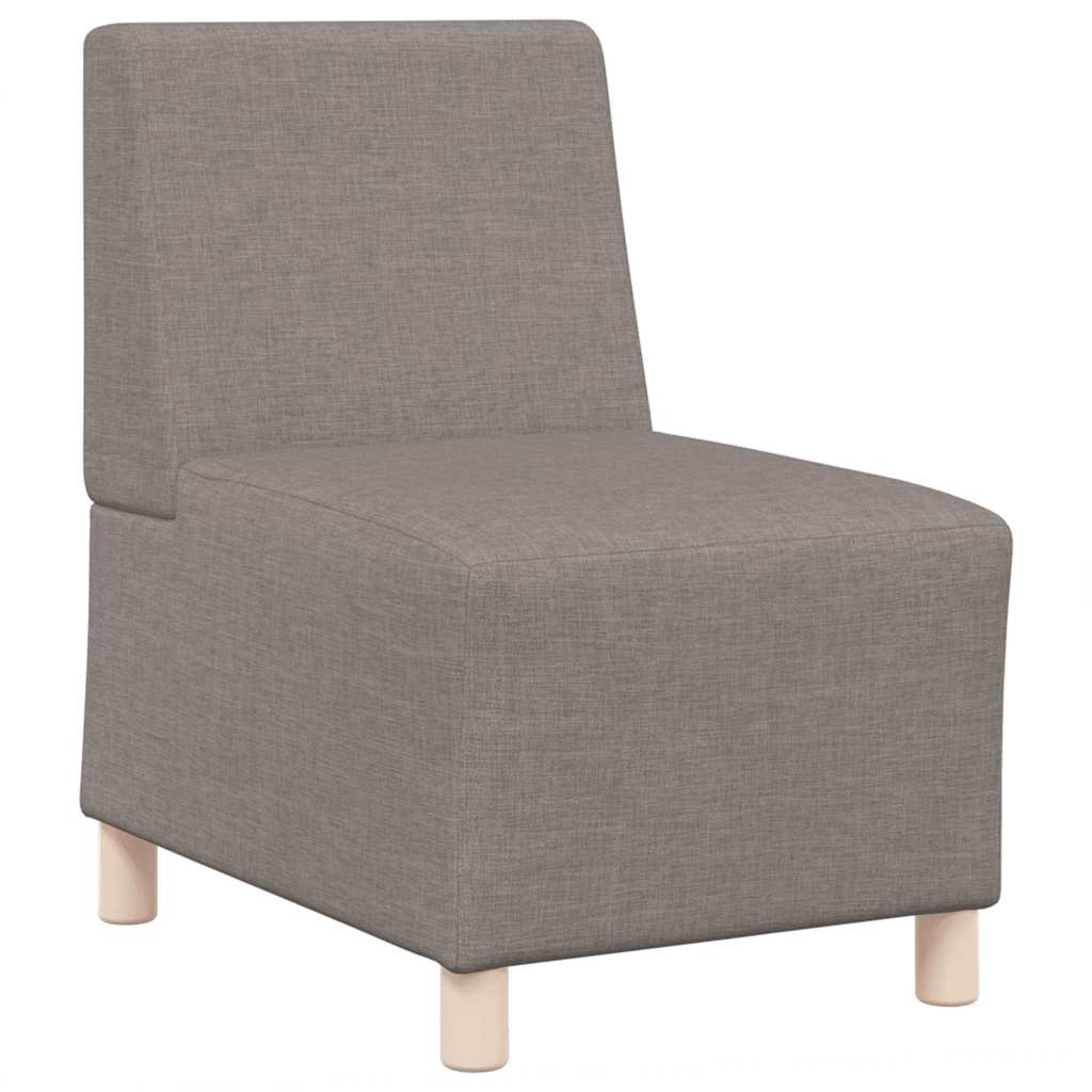Canapé modulaire sans accoudoirs Taupe 55 cm Tissu - XIOS