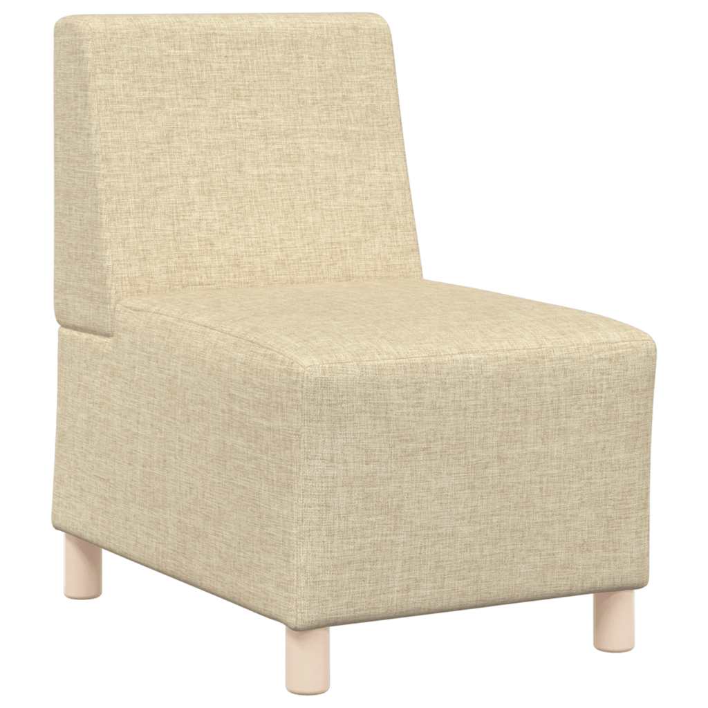 Fauteuil crème 55 cm tissu Canapés vidaXL