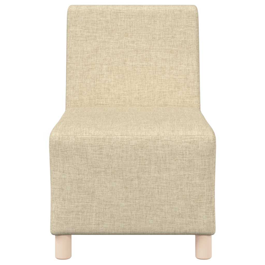 Fauteuil crème 55 cm tissu Canapés vidaXL
