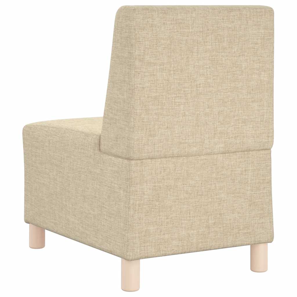 Fauteuil crème 55 cm tissu Canapés vidaXL