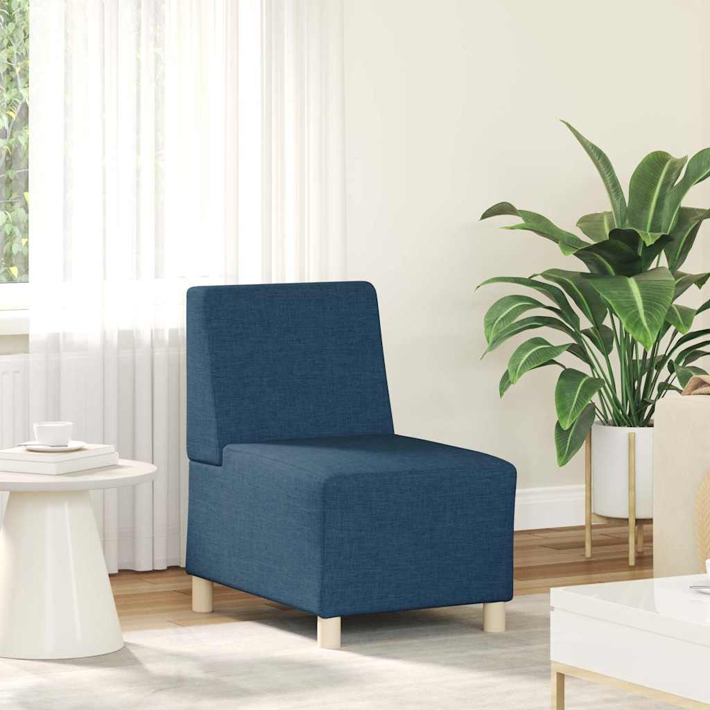 Canapé modulaire sans accoudoirs Bleu 55 cm Tissu - XIOS