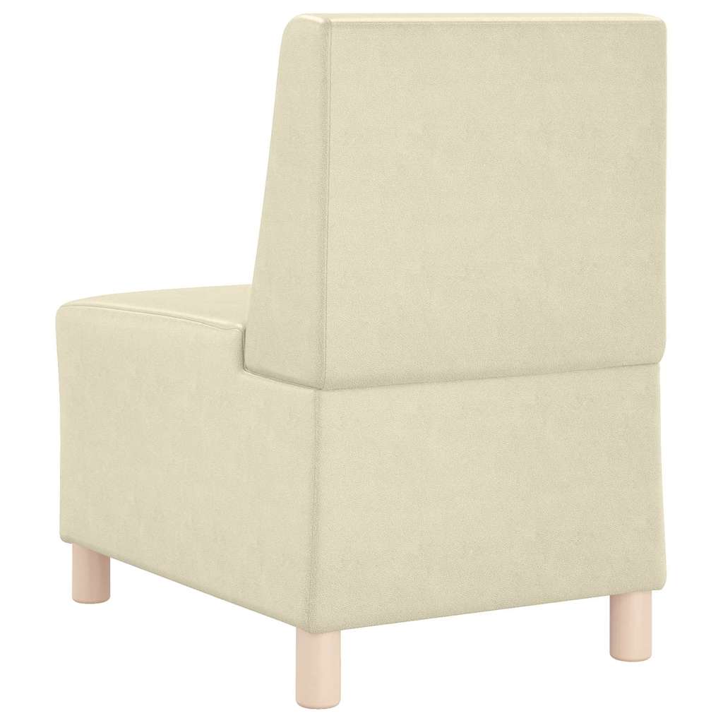 Unité de Sofa Modulaire Sans Accoudoirs Crème 55 x 74 x 82 cm - XIOS