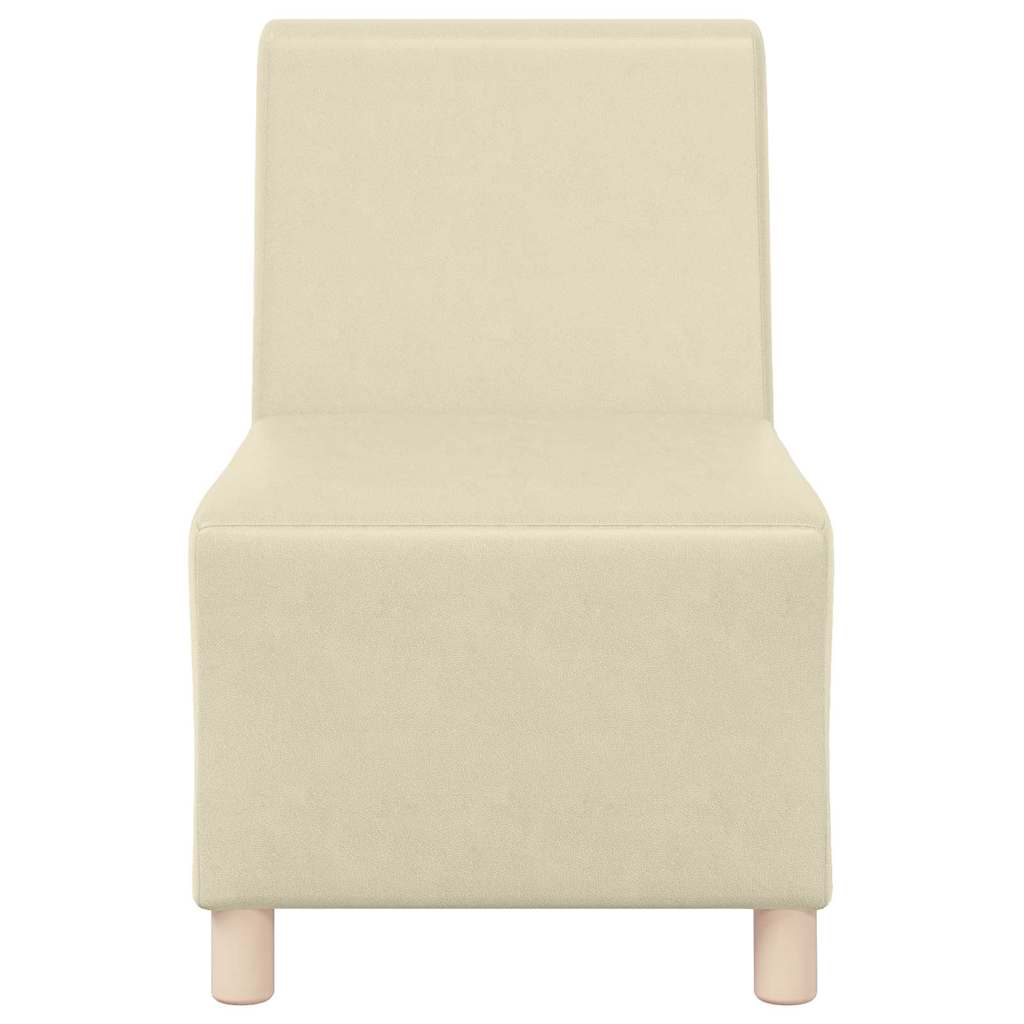 Unité de Sofa Modulaire Sans Accoudoirs Crème 55 x 74 x 82 cm - XIOS