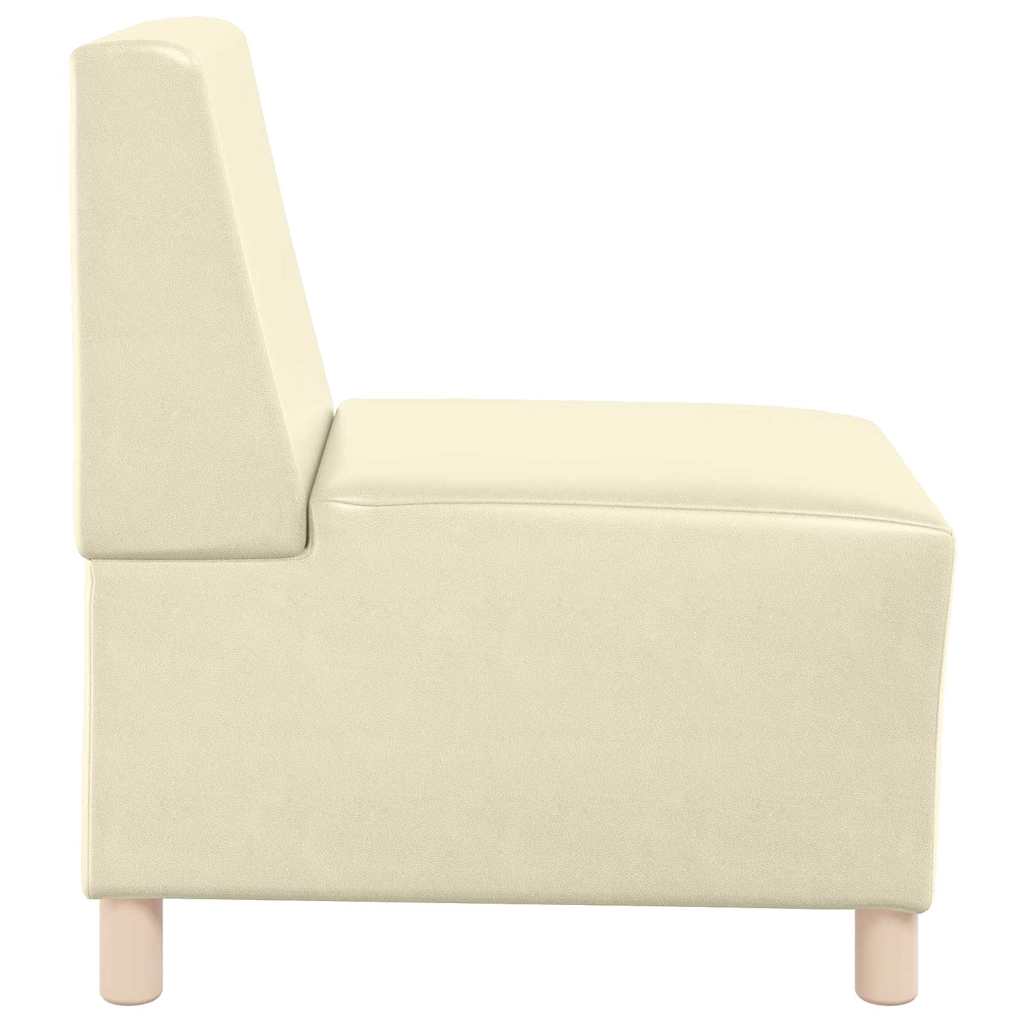 Unité de Sofa Modulaire Sans Accoudoirs Crème 55 x 74 x 82 cm - XIOS