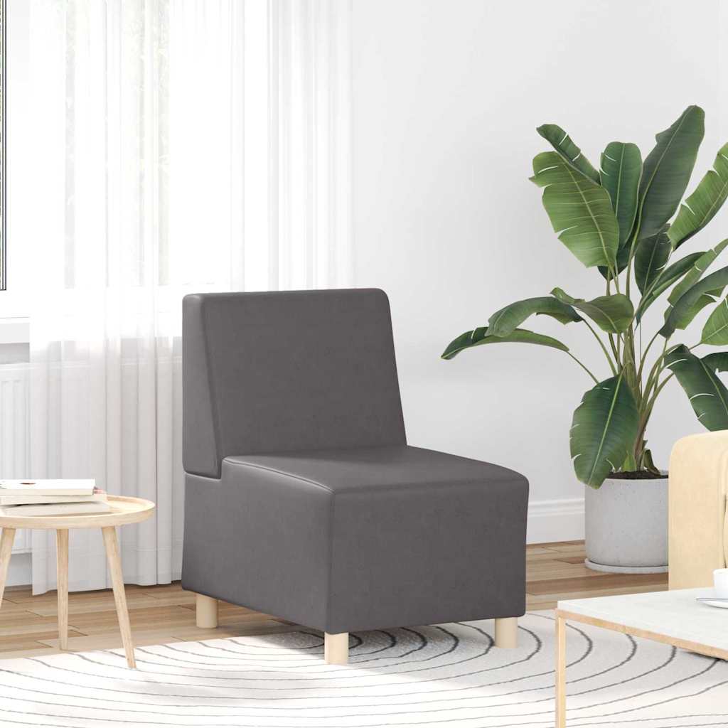Unité de Sofa Modulaire Sans Accoudoirs Gris 55 x 74 x 82 cm - XIOS